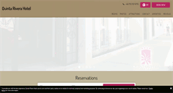 Desktop Screenshot of hotelquintarivera.com
