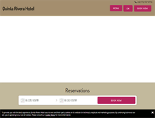 Tablet Screenshot of hotelquintarivera.com